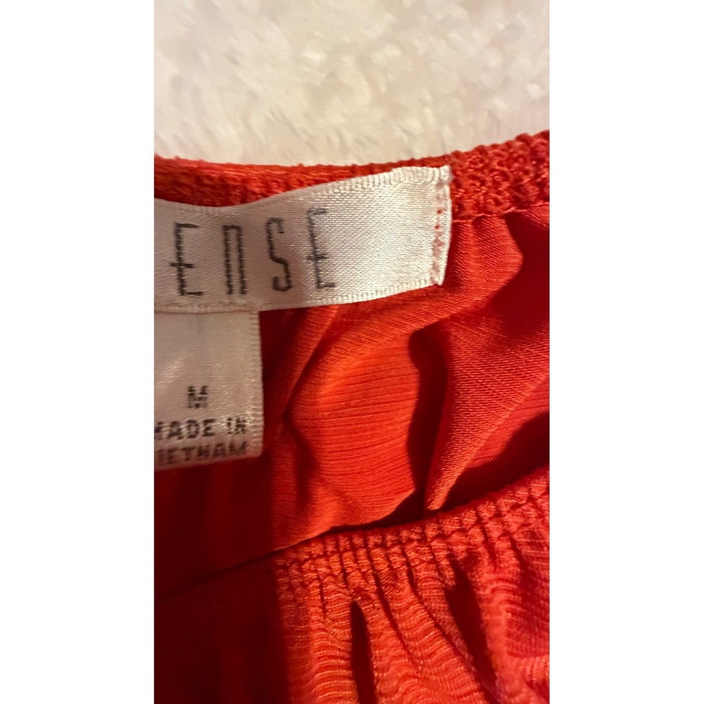 Spense Womens Burnt Orange Bell Sleeve Off Shoulder Boho Blouse Top Size M - Picture 9 of 11